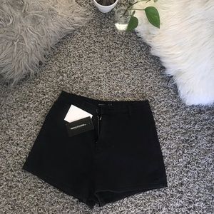Washed Black Disco Shorts